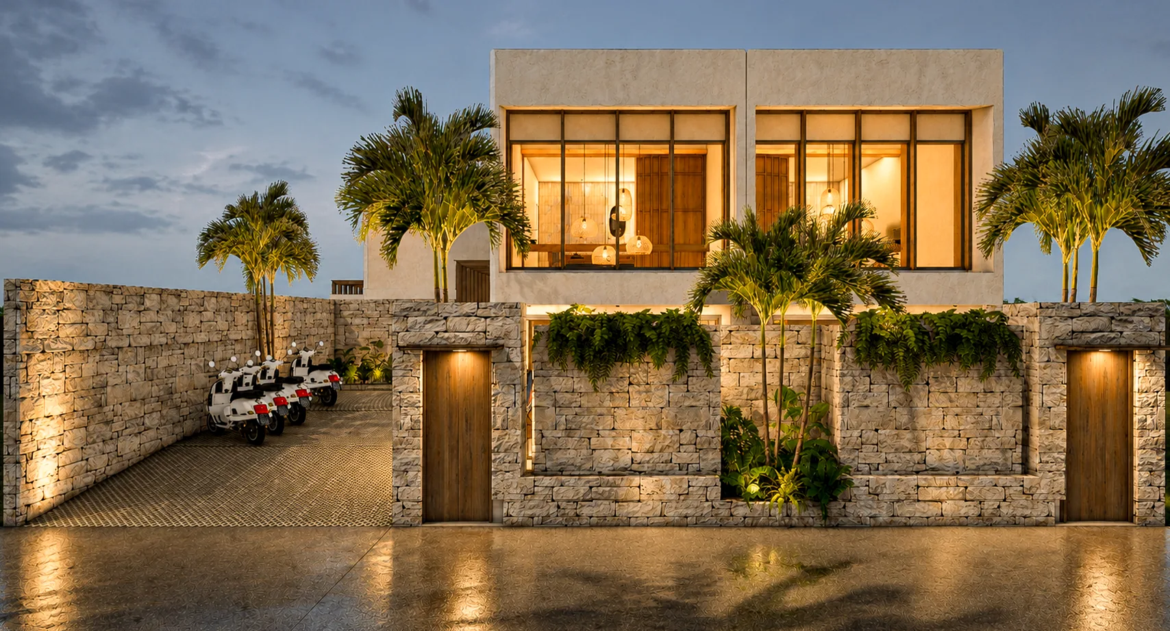 One Bedroom Suite at Berawa Private Suite — 65 m² with a private pool